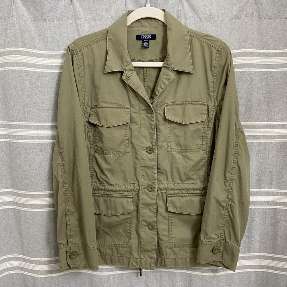 CHAPS DENIM / Green Utility Jacket Size M